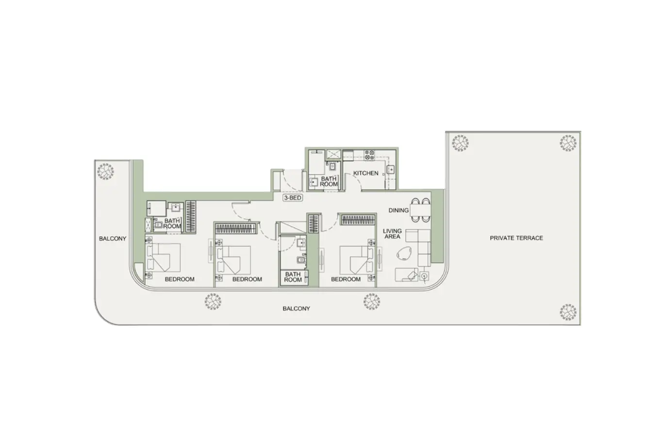 Floor plan for Type 01