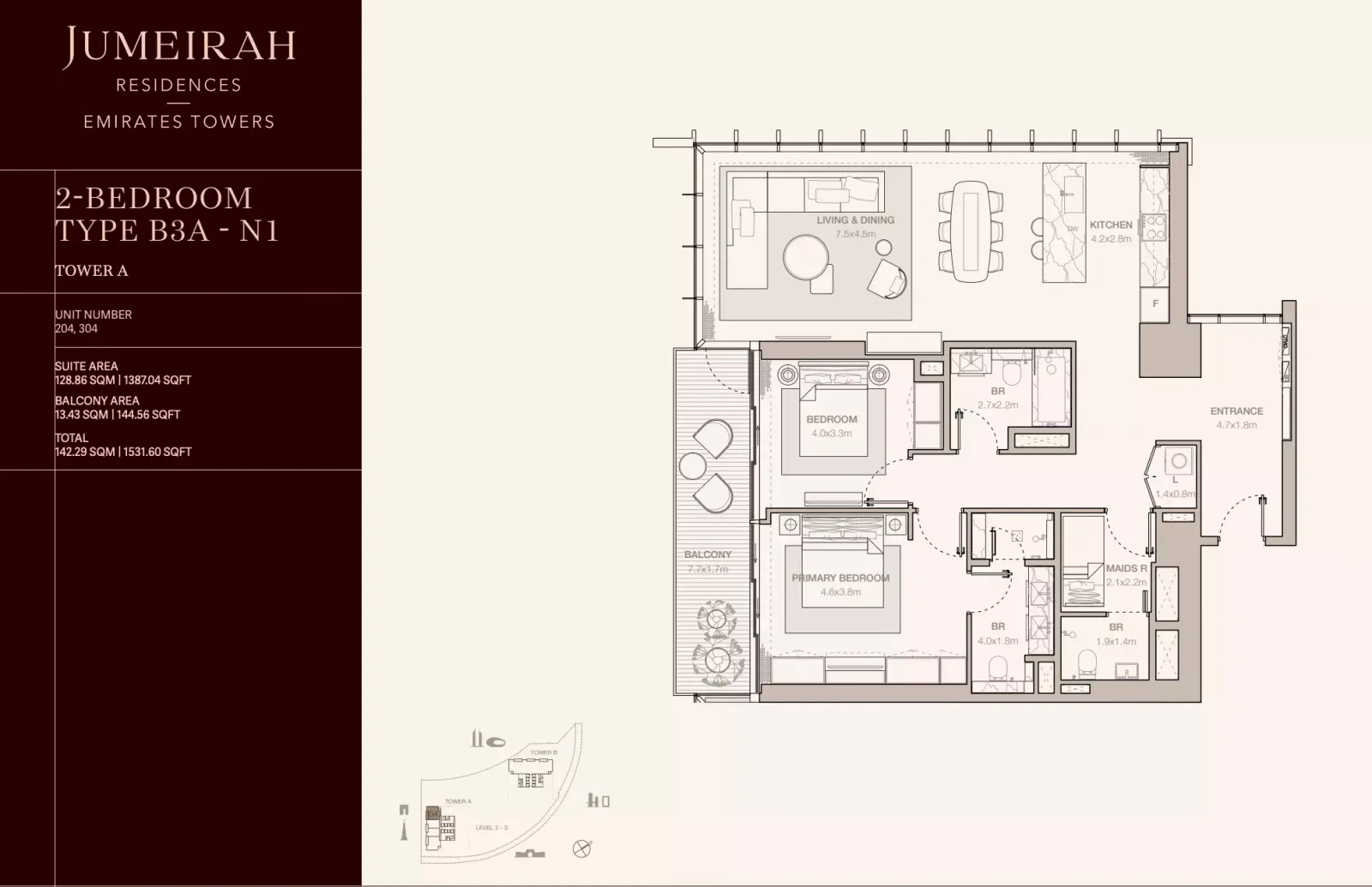 Floor plan for Type B3A-N1
