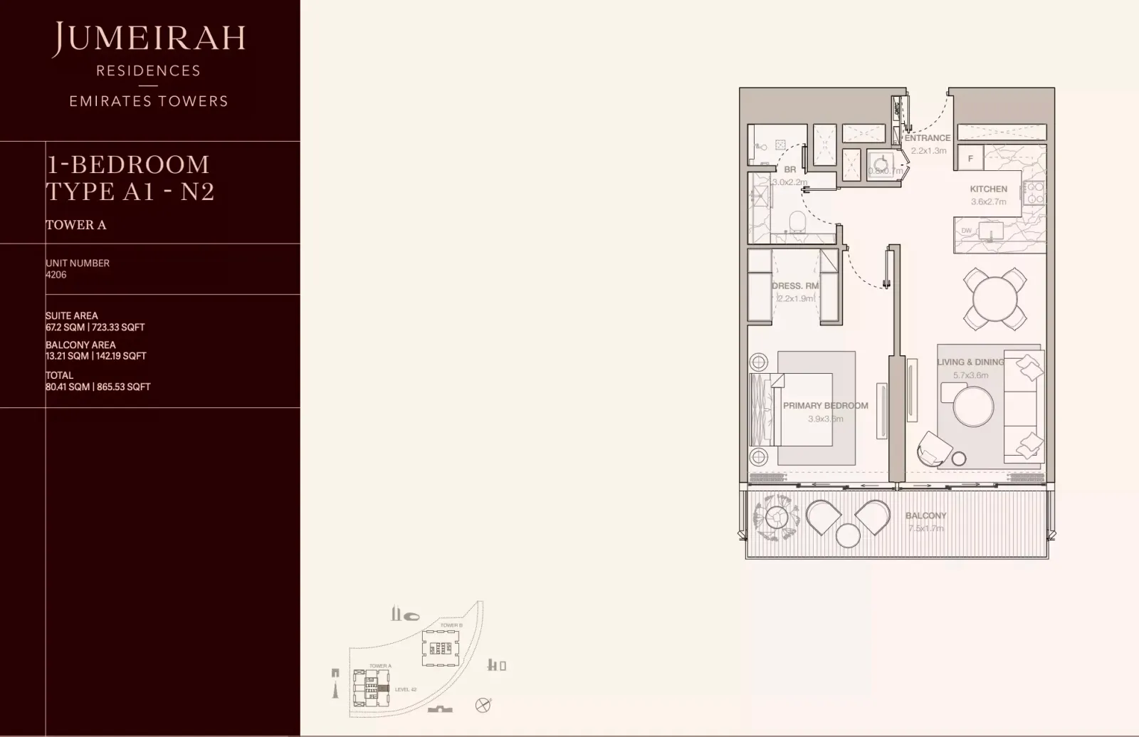 Floor plan for Type A1-N2