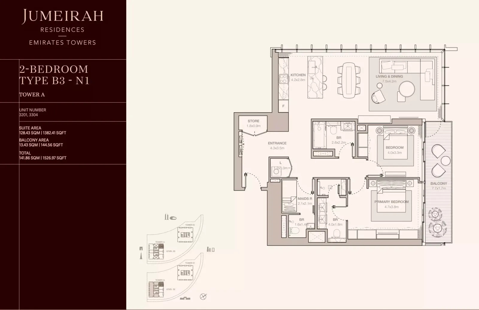 Floor plan for Type B3-N1