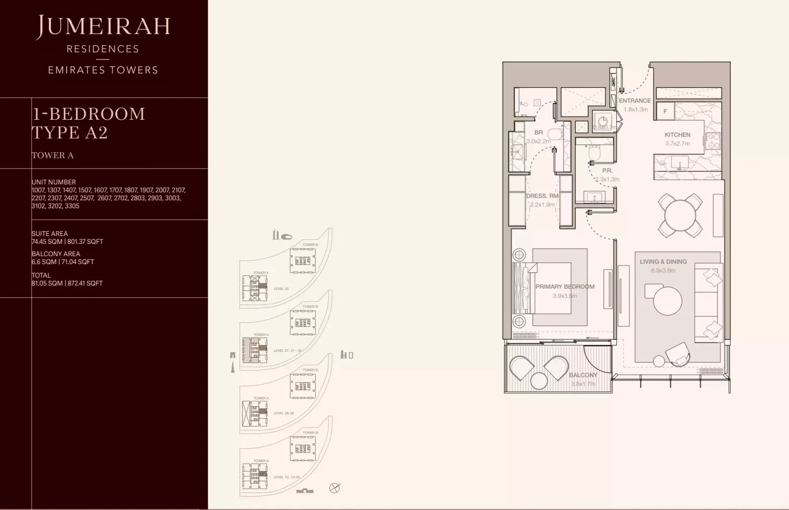 Floor plan for Type A2