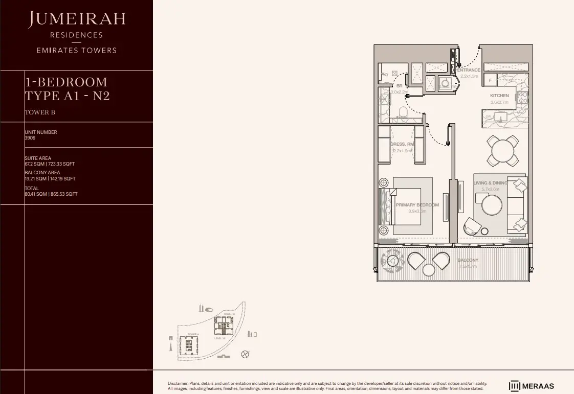 Floor plan for Type A1-N2
