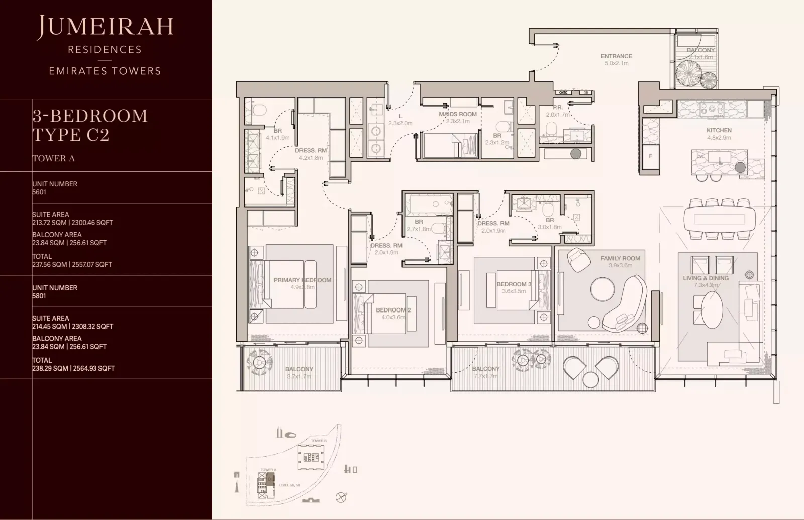 Floor plan for Type C2