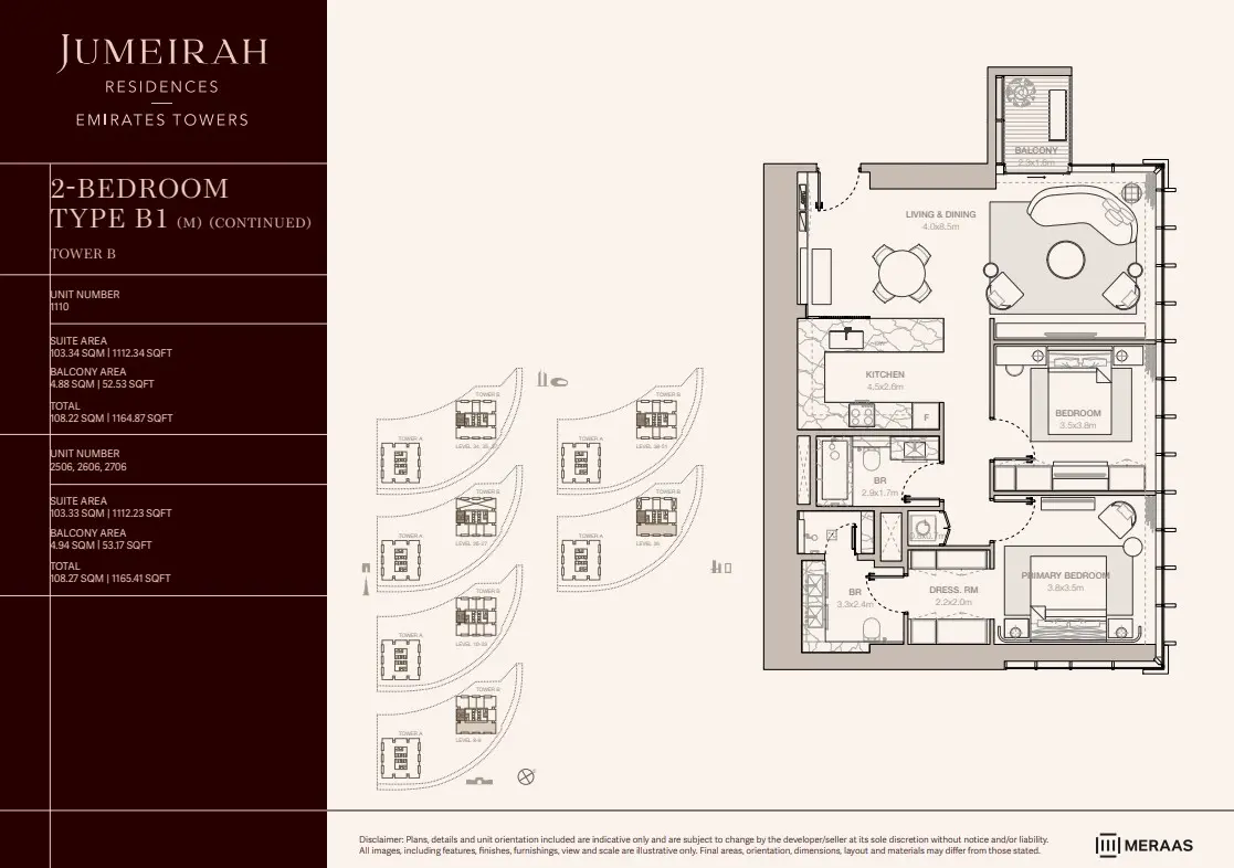 Floor plan for Type B1-M