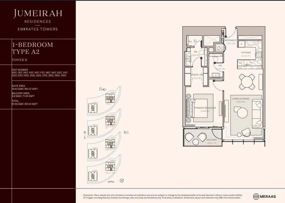 Floor plan for Type A2