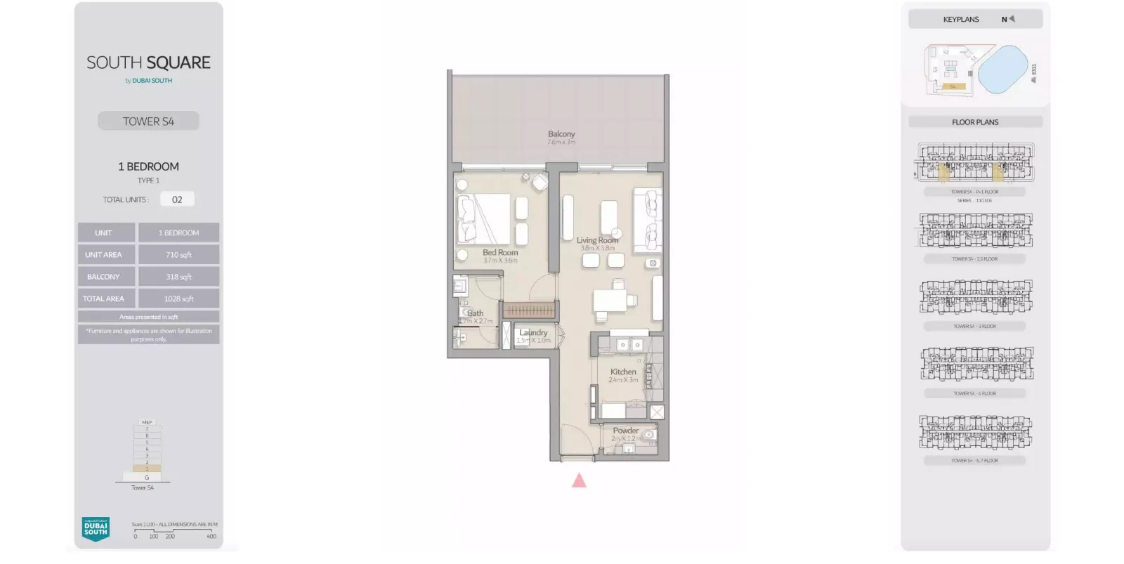 Floor plan for Type 1