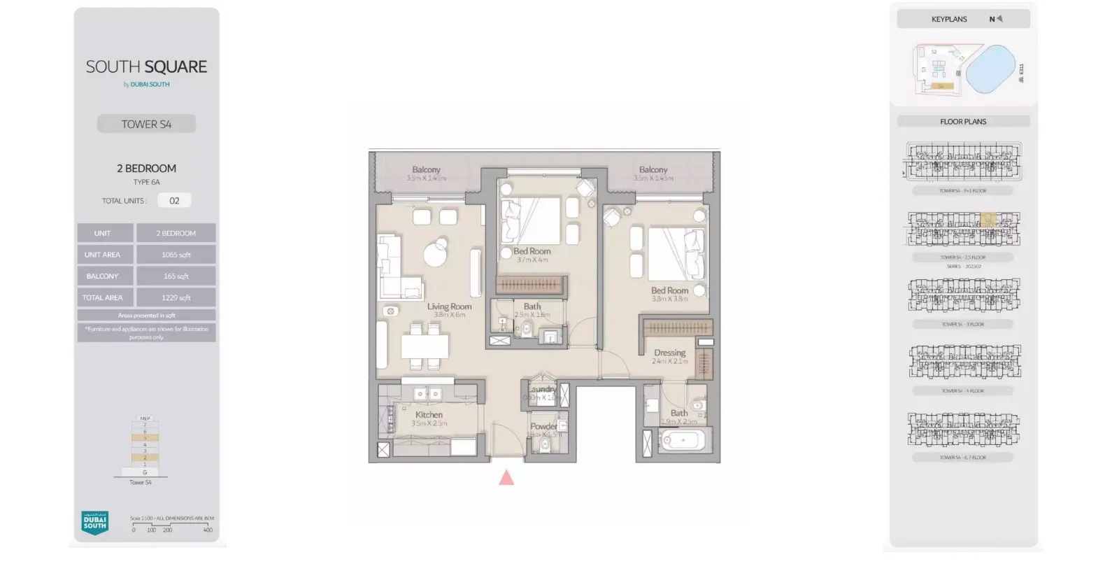 Floor plan for Type 6A