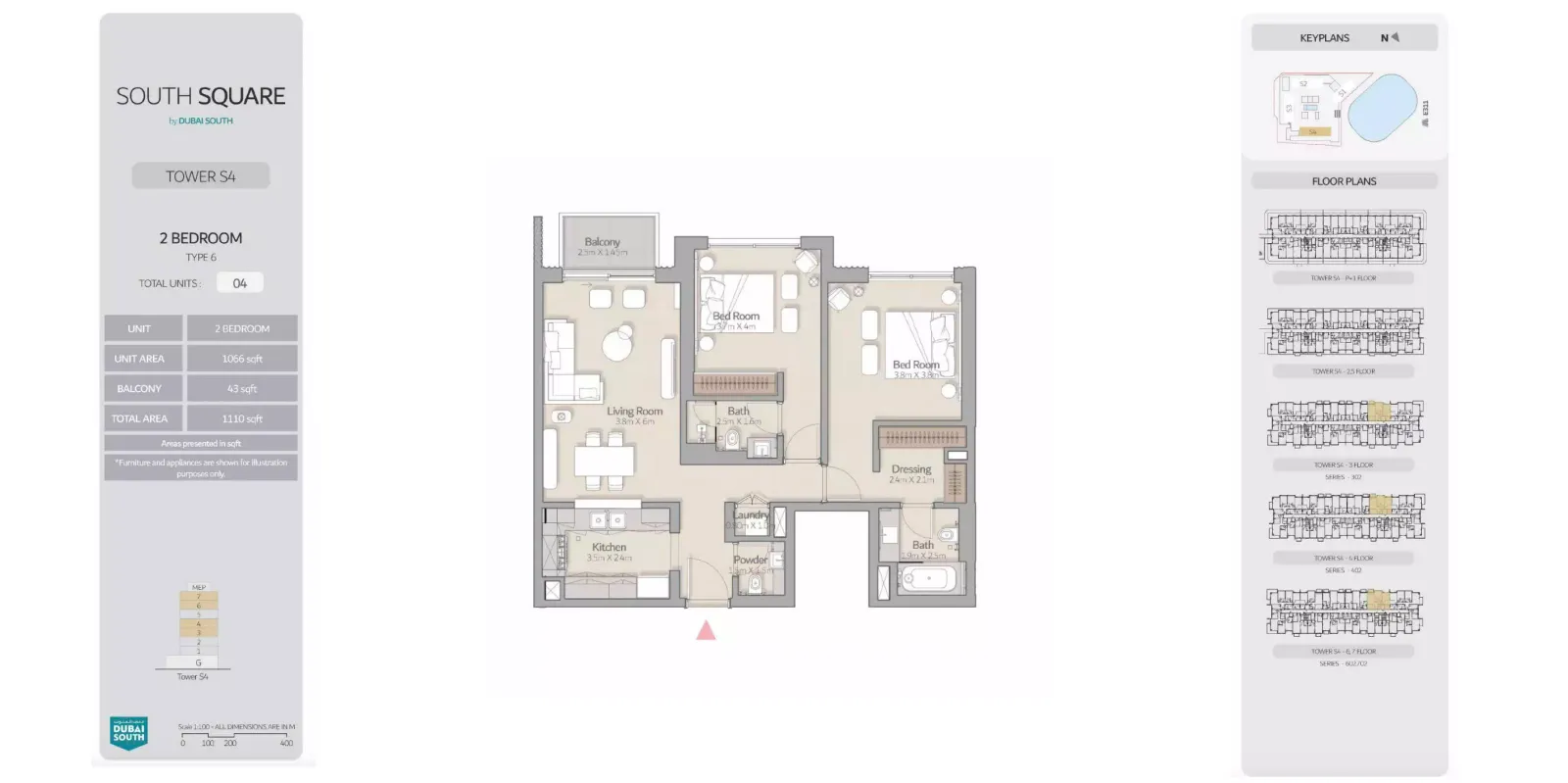 Floor plan for Type 6