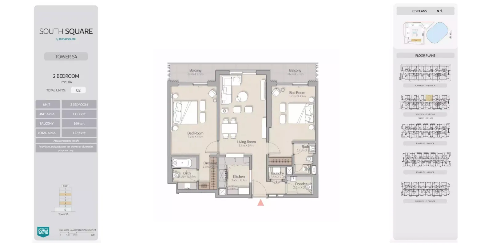 Floor plan for Type 8A