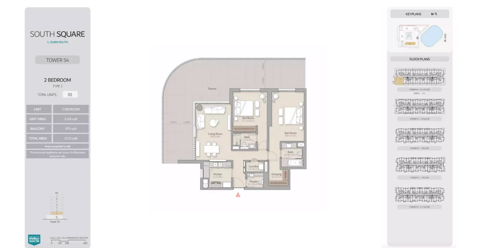 Floor plan for Type 1