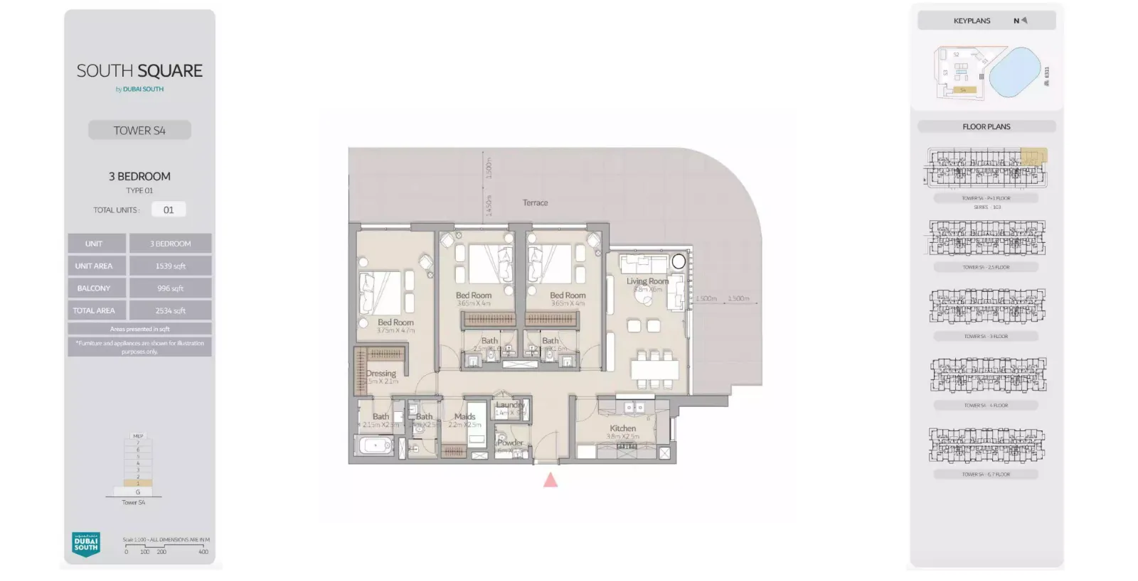 Floor plan for Type 1