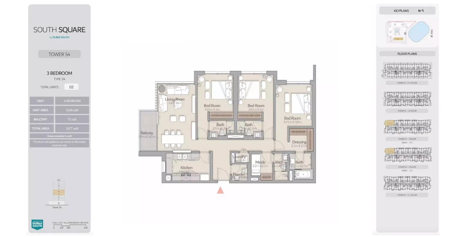 Floor plan for Type 2A