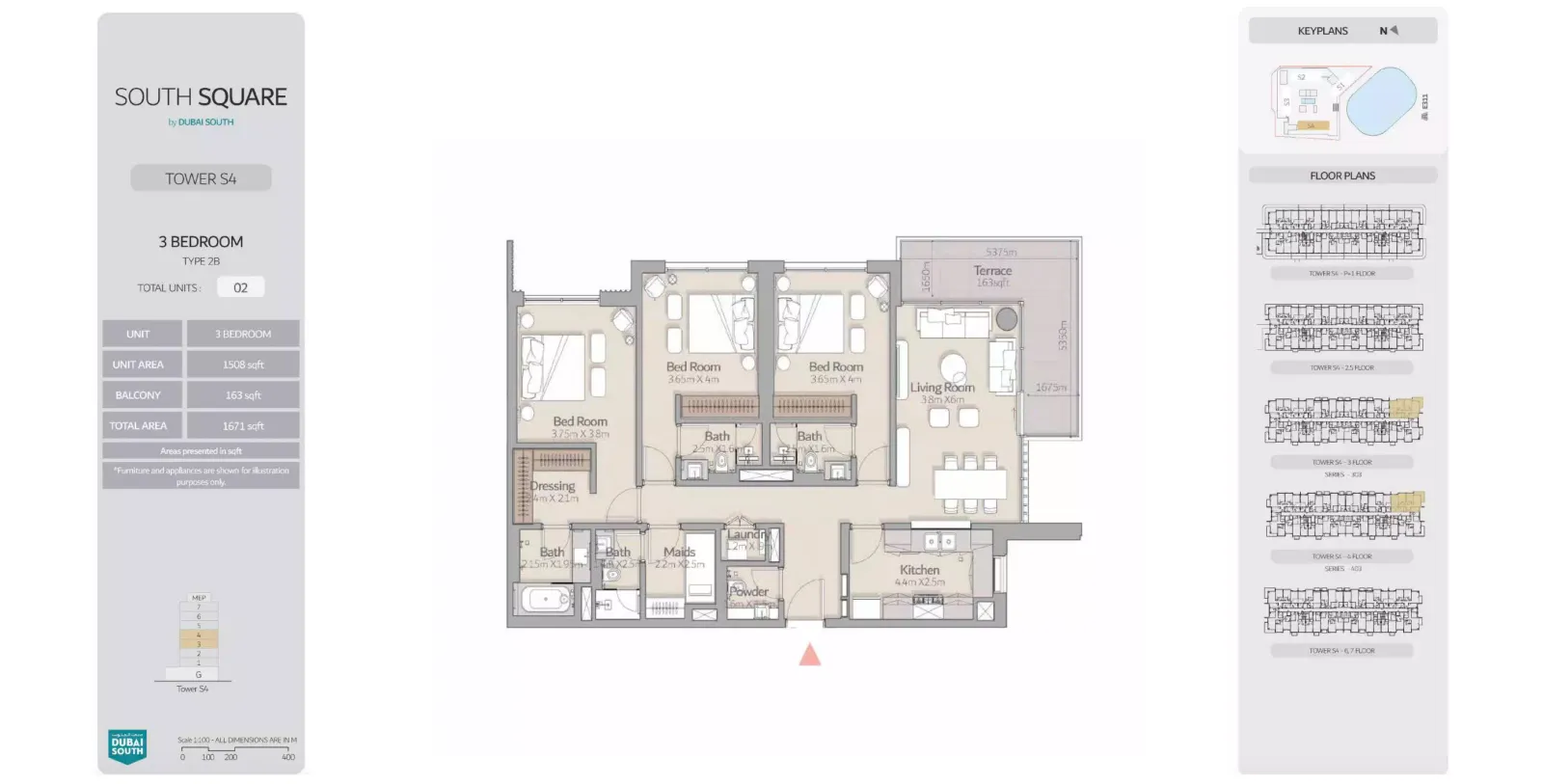 Floor plan for Type 2B