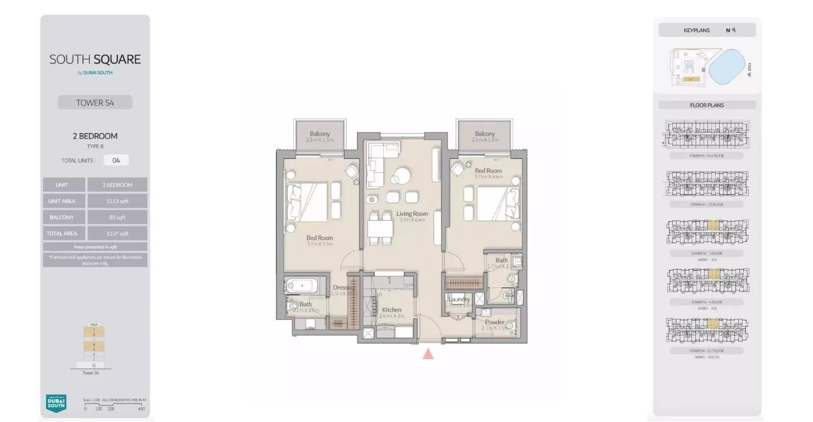 Floor plan for Type 8
