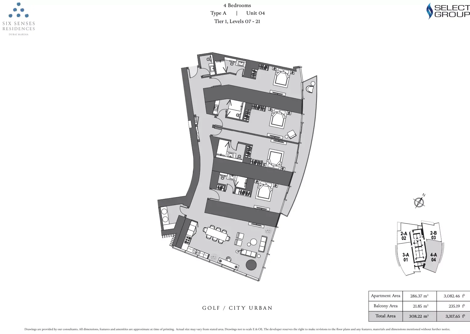 Floor plan for Type A