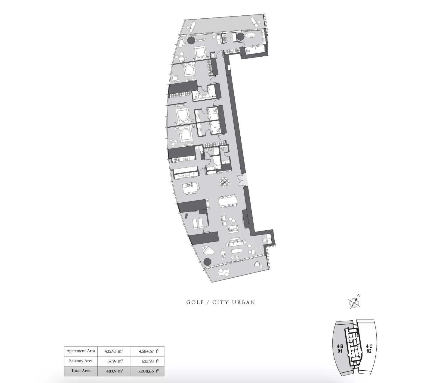 Floor plan for Type A