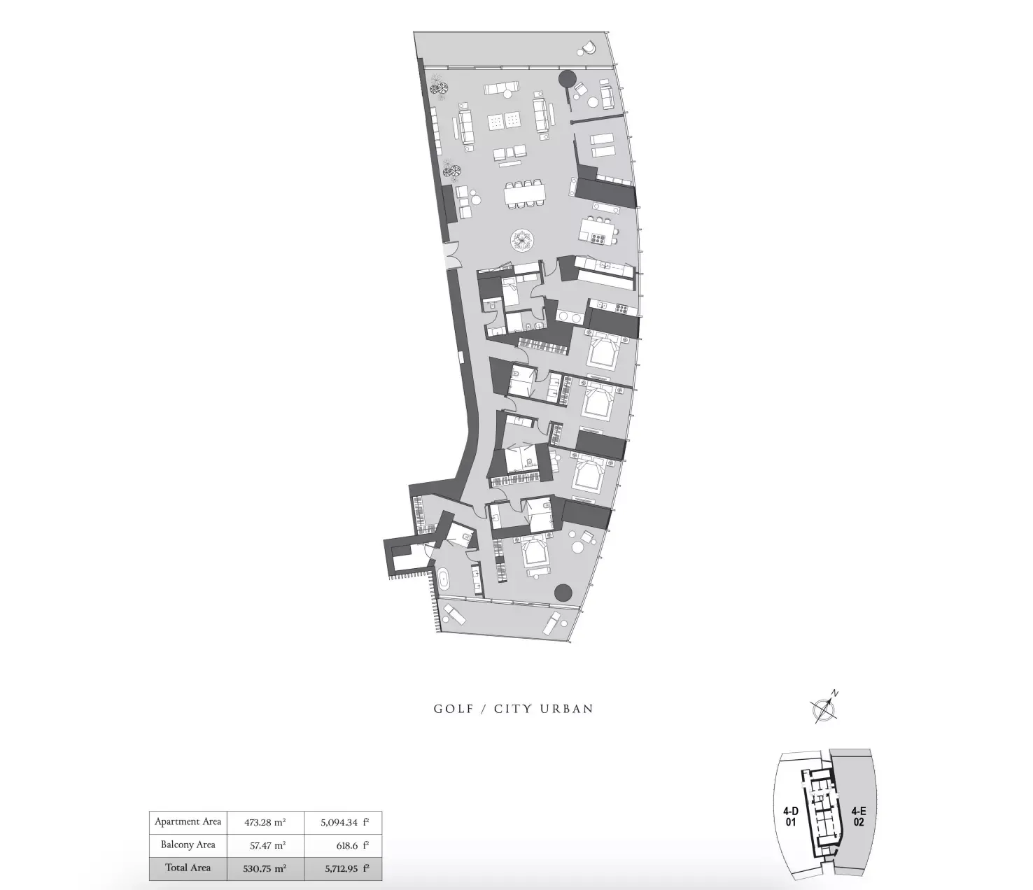 Floor plan for Type B