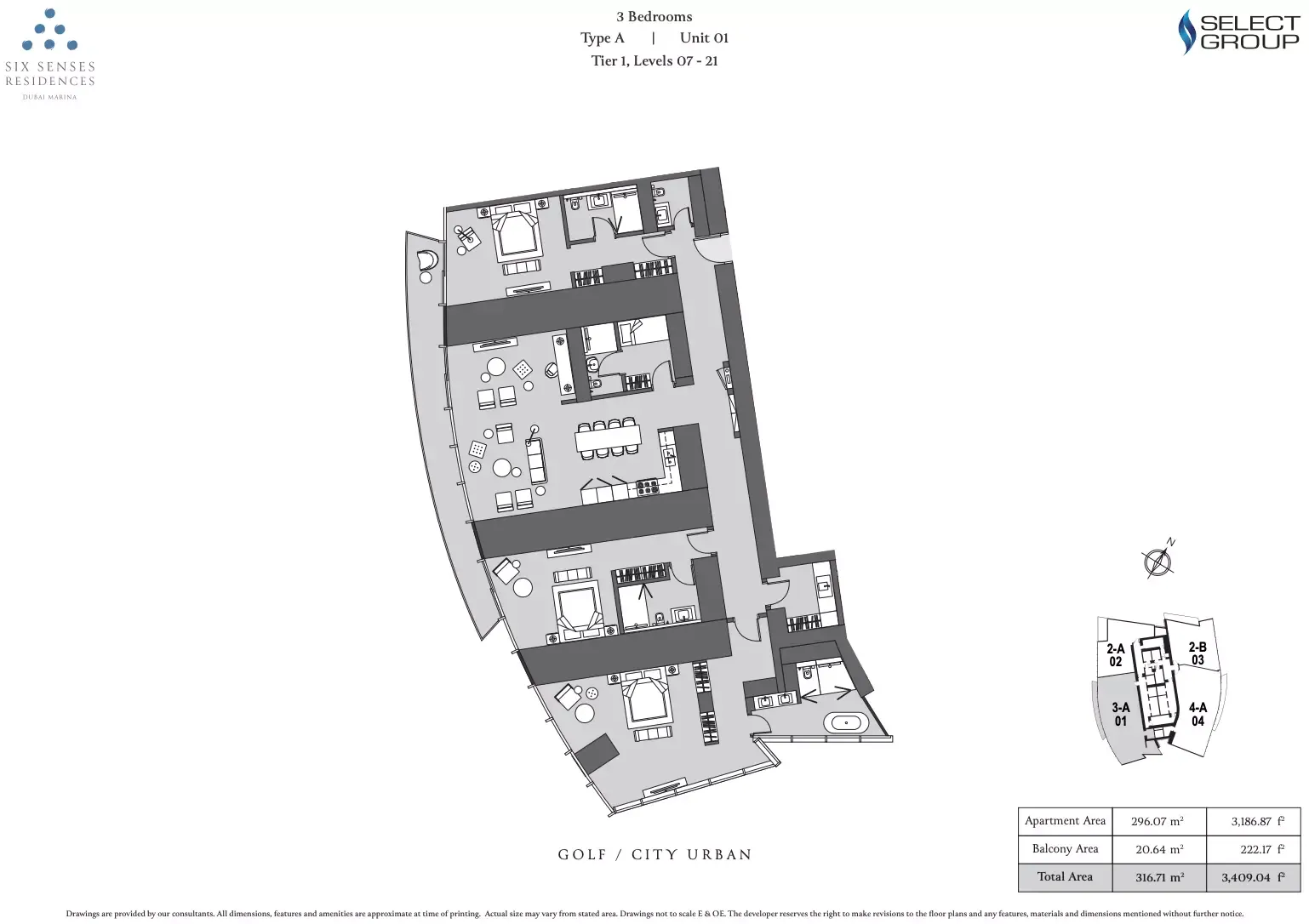 Floor plan for Type A