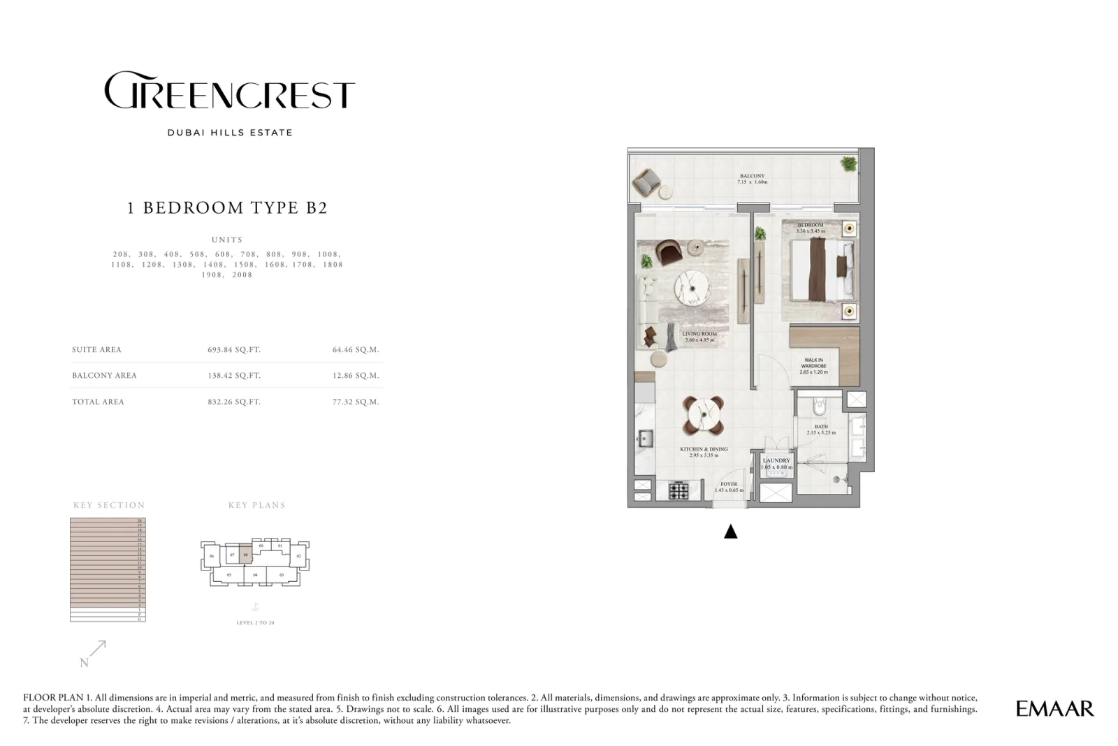 Floor plan for Type B2B