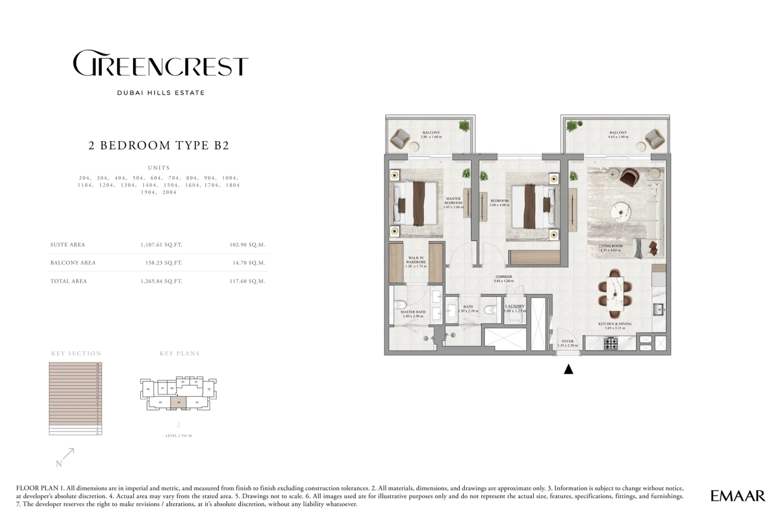 Floor plan for Type B2