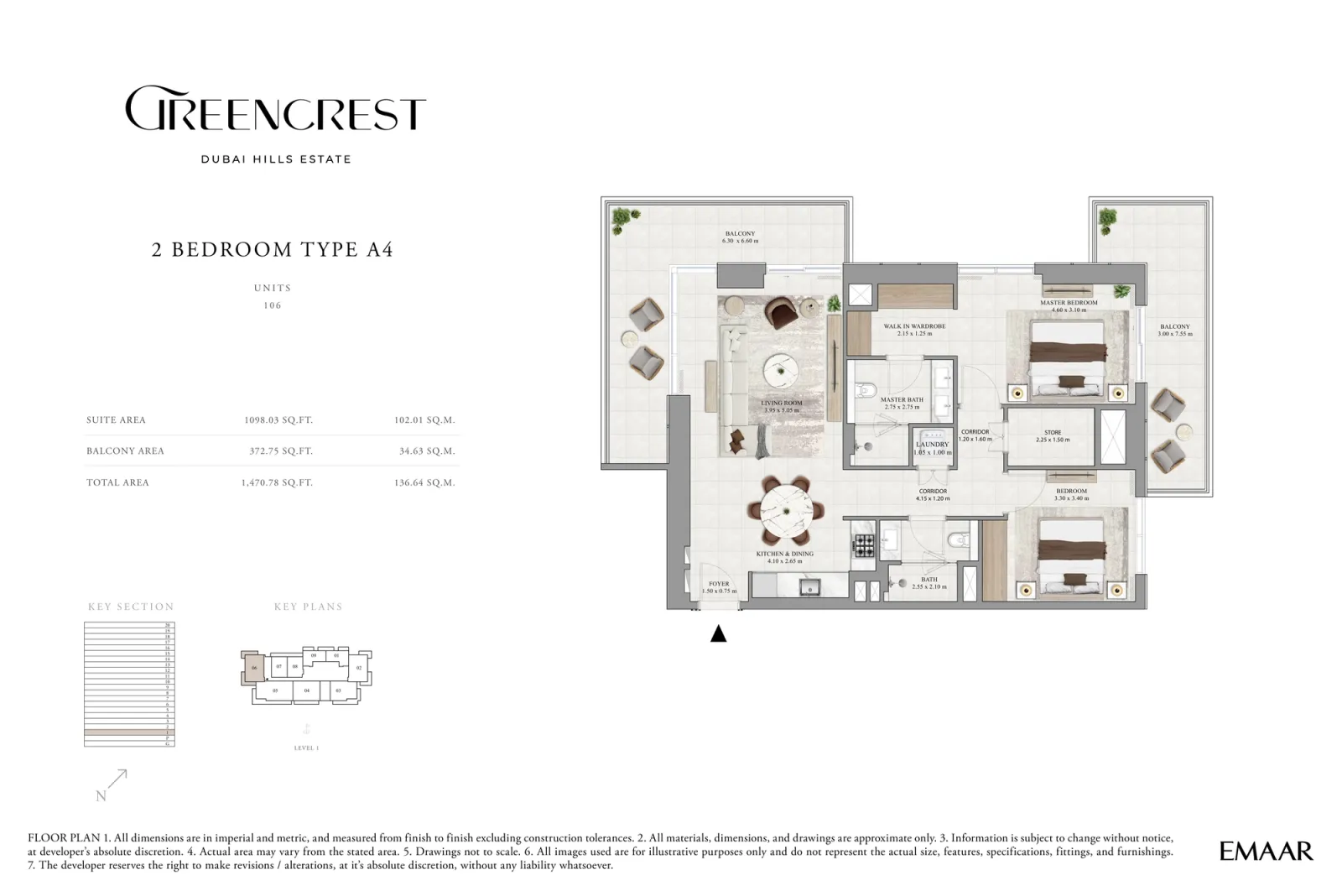 Floor plan for Type A4