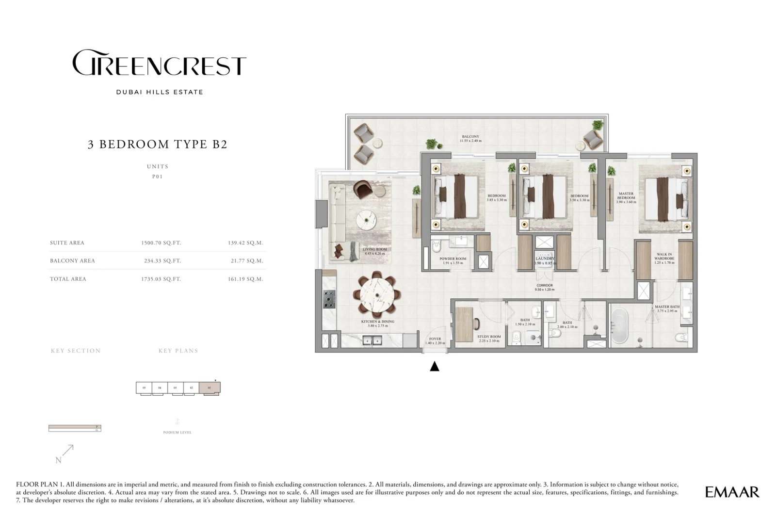 Floor plan for Type B2