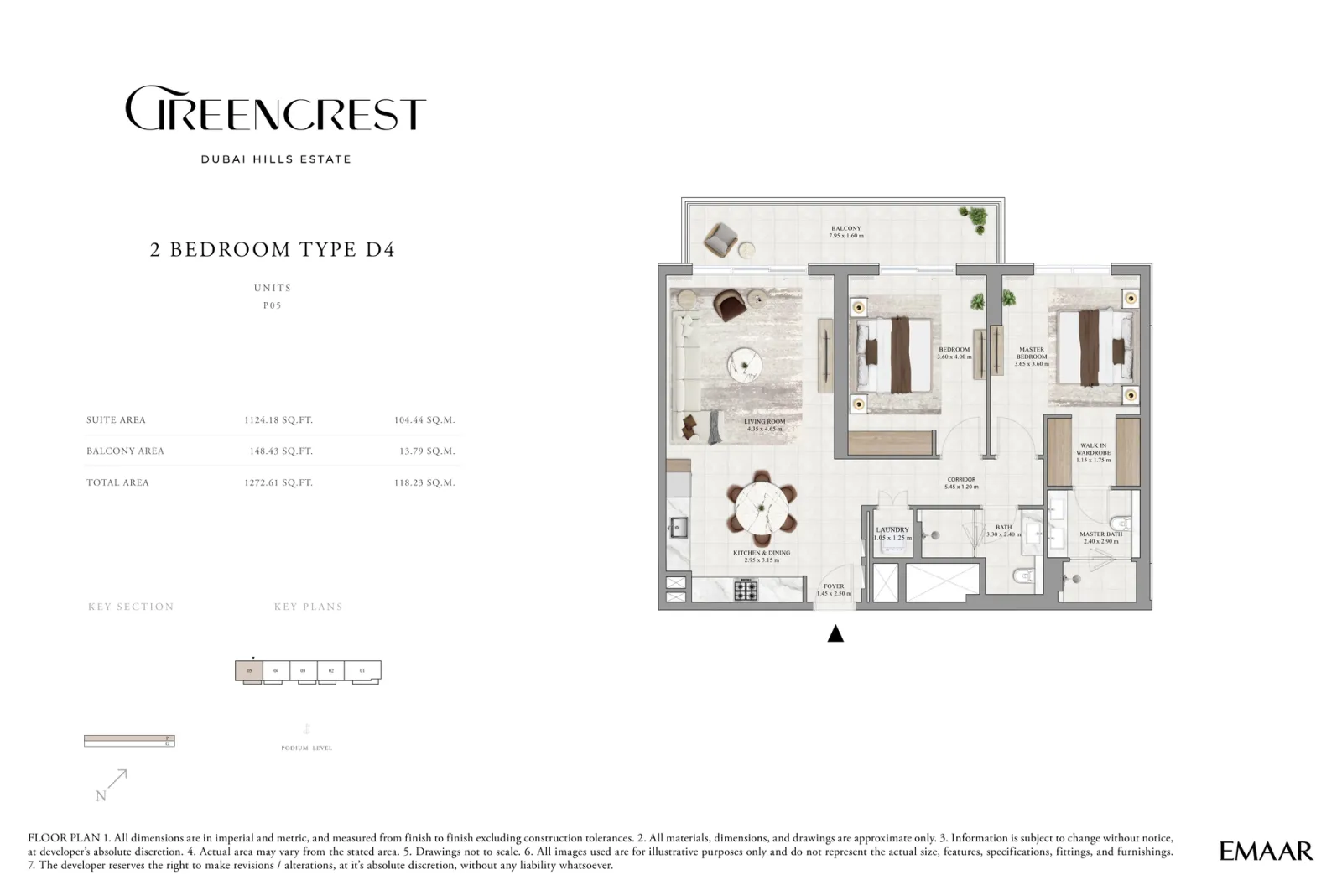 Floor plan for Type D4A