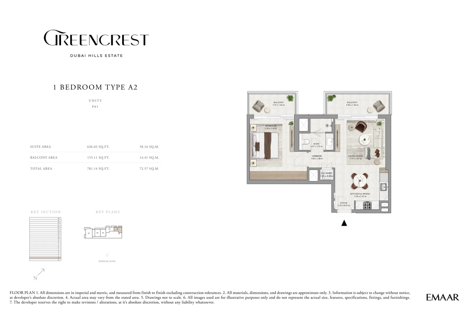 Floor plan for Type A2