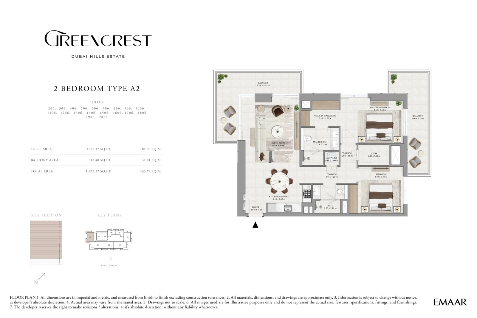 Floor plan for Type A2