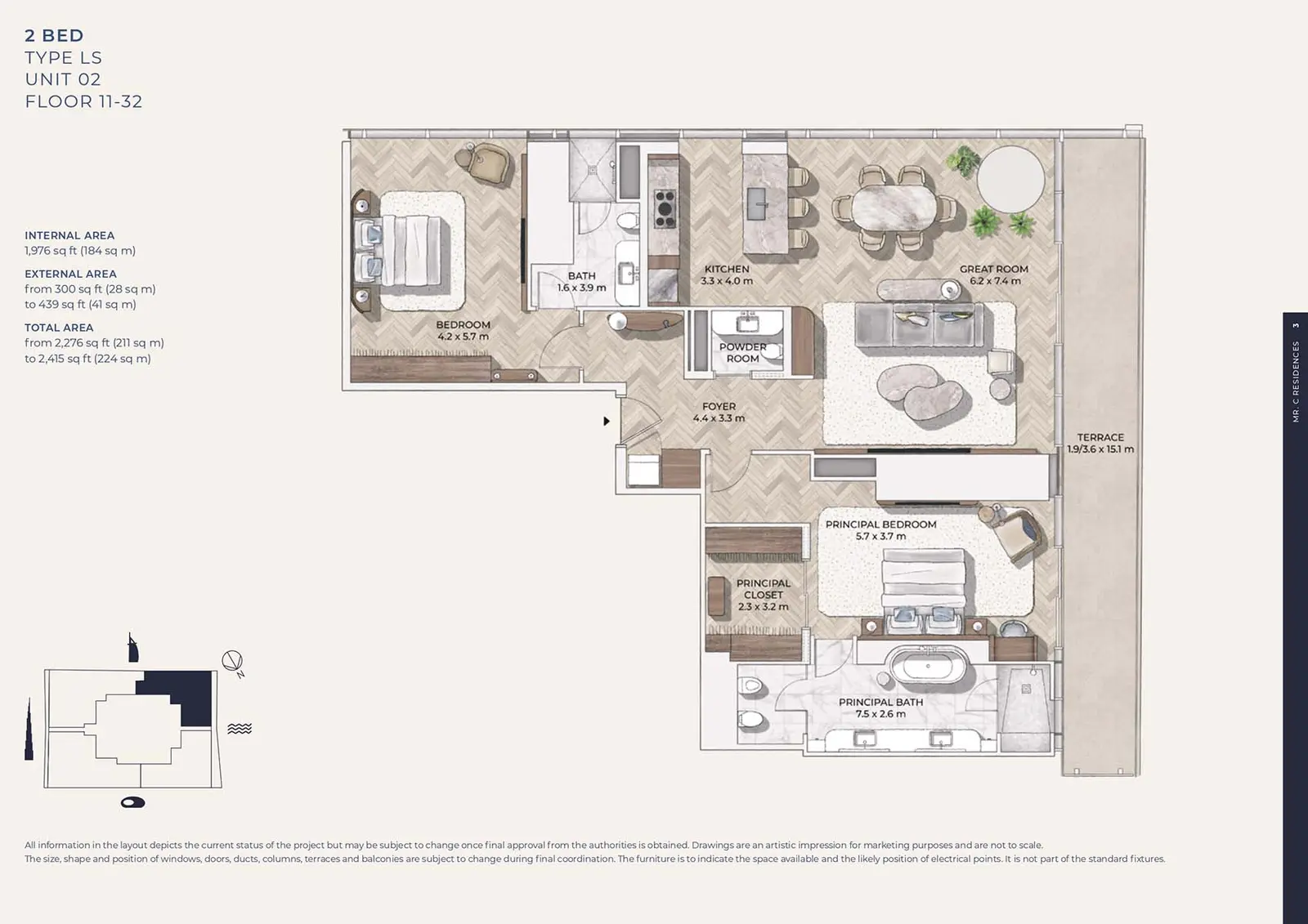 Floor plan for Type LS-02