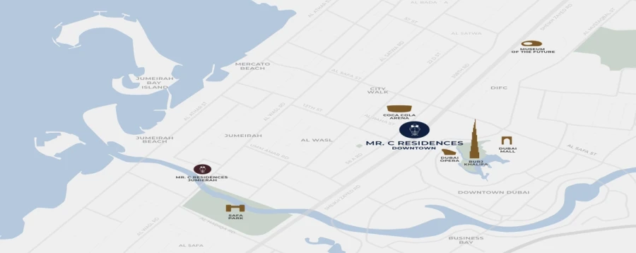 Mr C Residences Downtown master plan