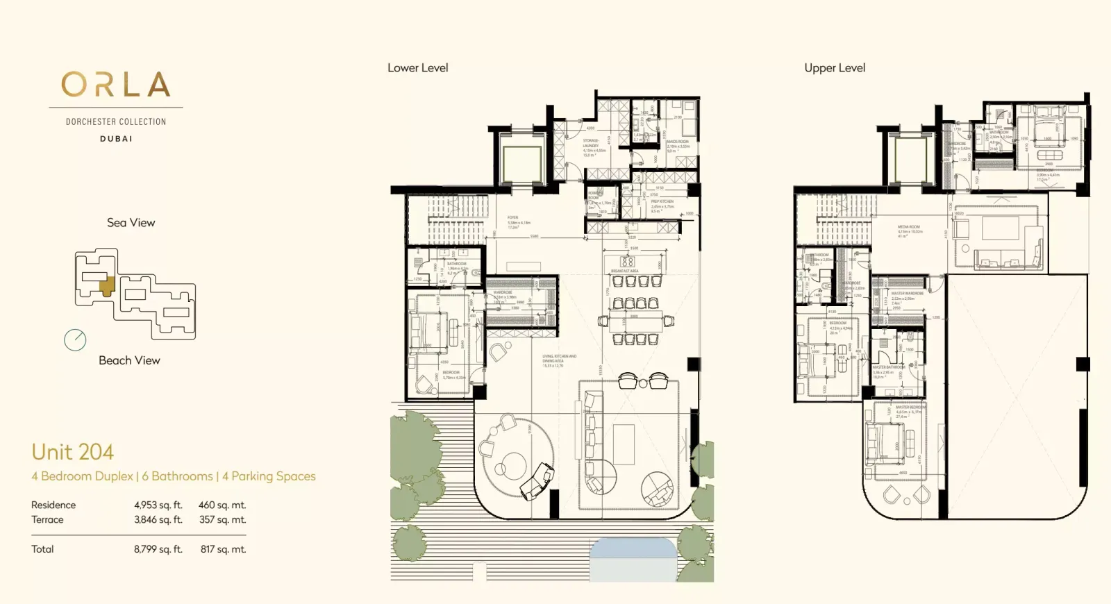 Floor plan for Unit 204