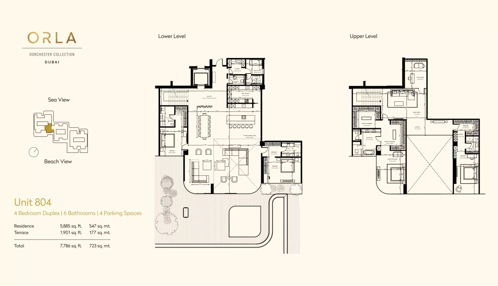 Floor plan for Unit 804