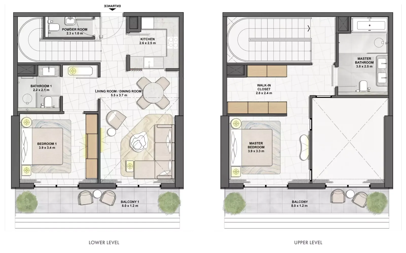 Floor plan for Type A