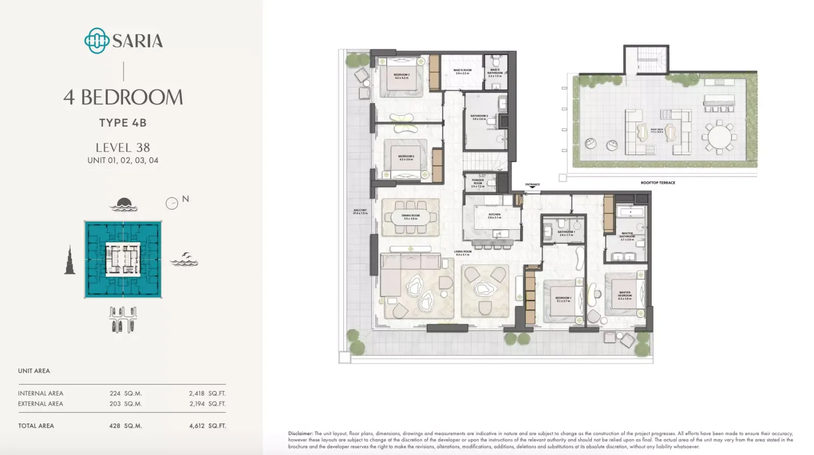 Floor plan for Type 4B