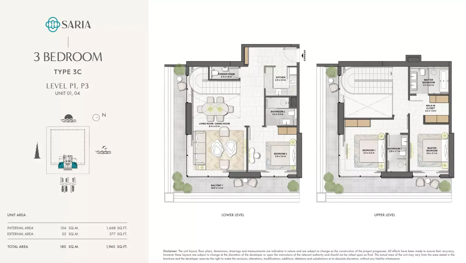Floor plan for Type 3C