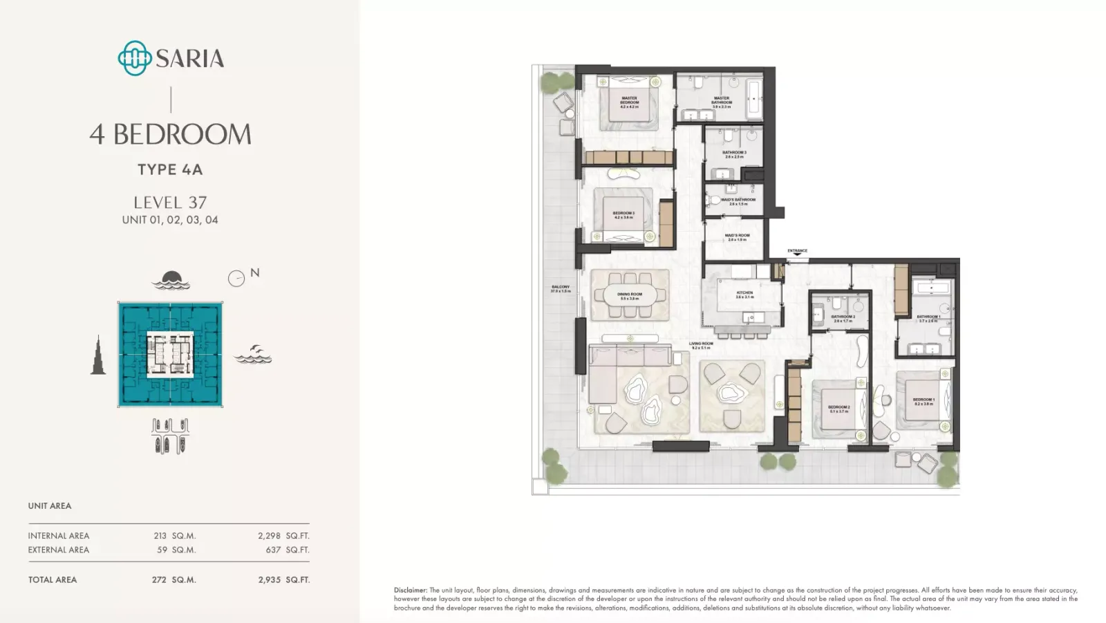 Floor plan for Type 4A