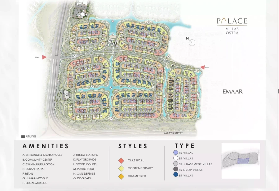 Palace Villas Ostra master plan
