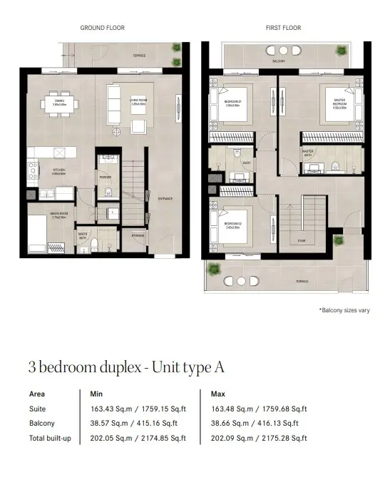 Floor plan for Type A