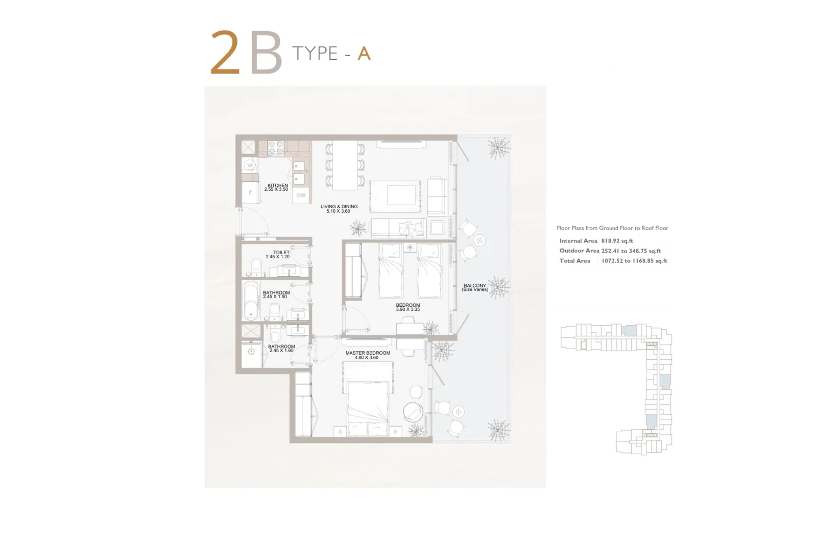 Floor plan for Type A
