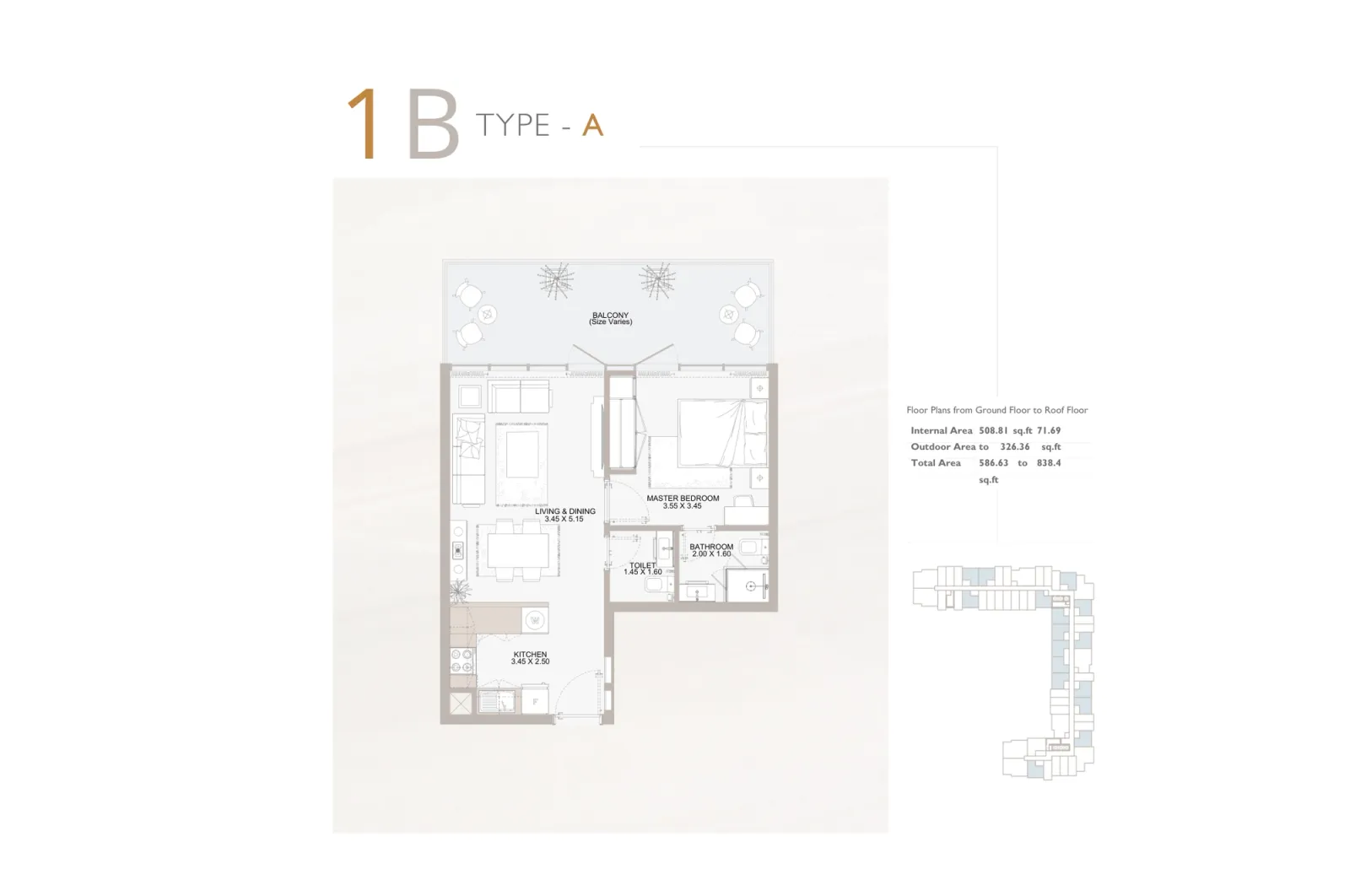 Floor plan for Type A