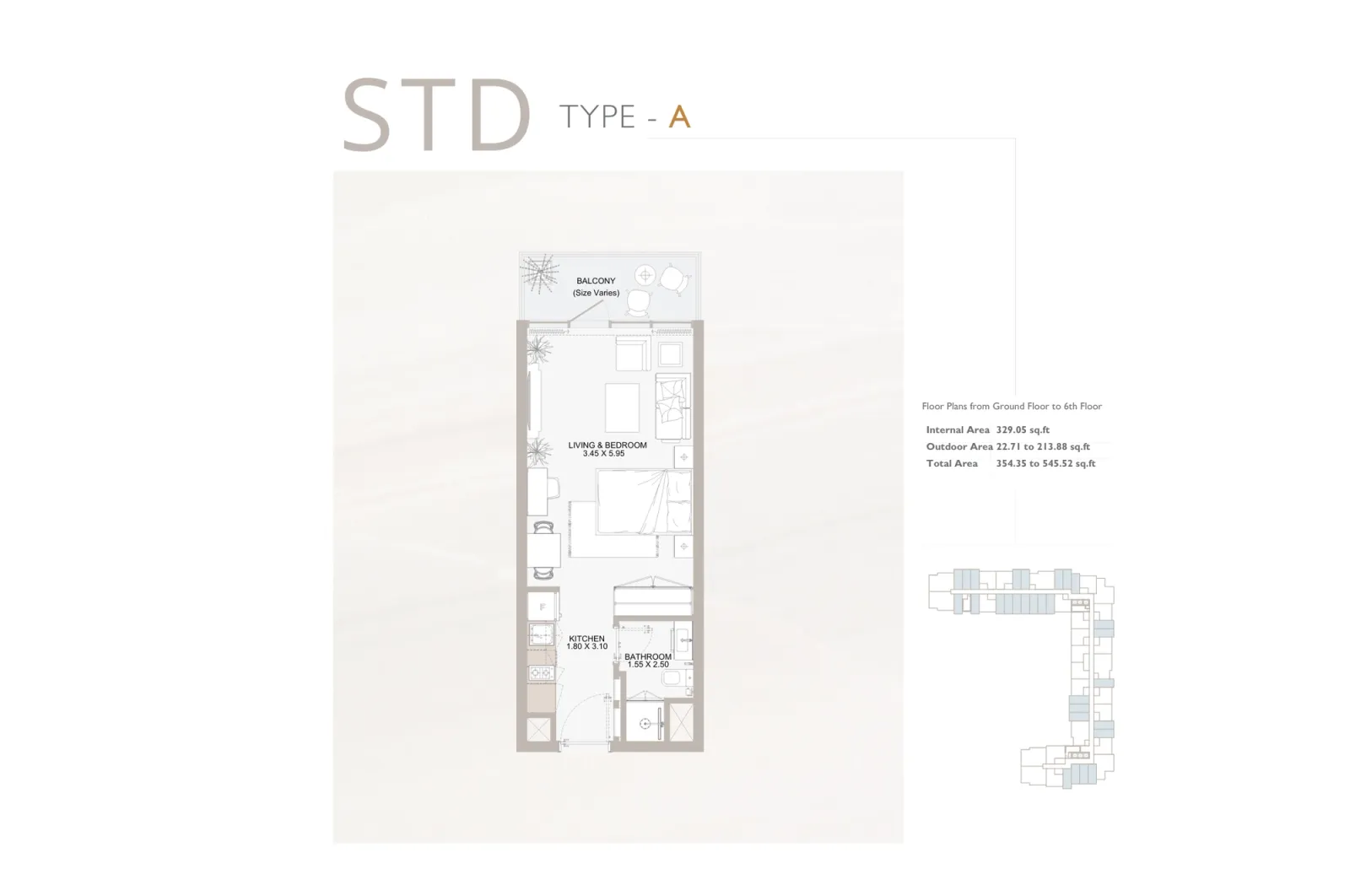 Floor plan for Type A