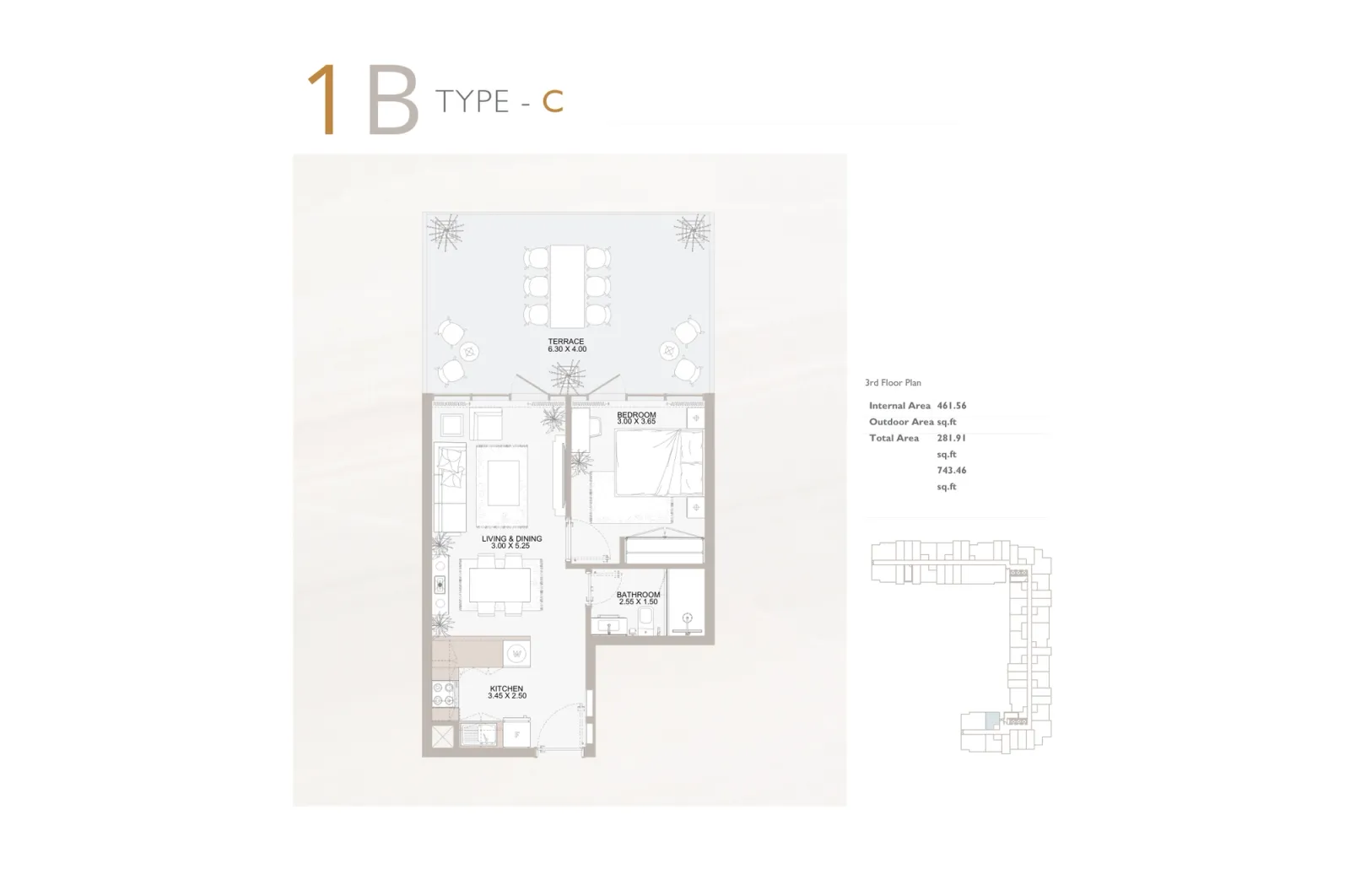Floor plan for Type C