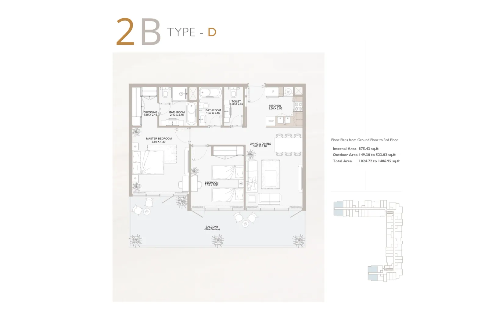 Floor plan for Type D