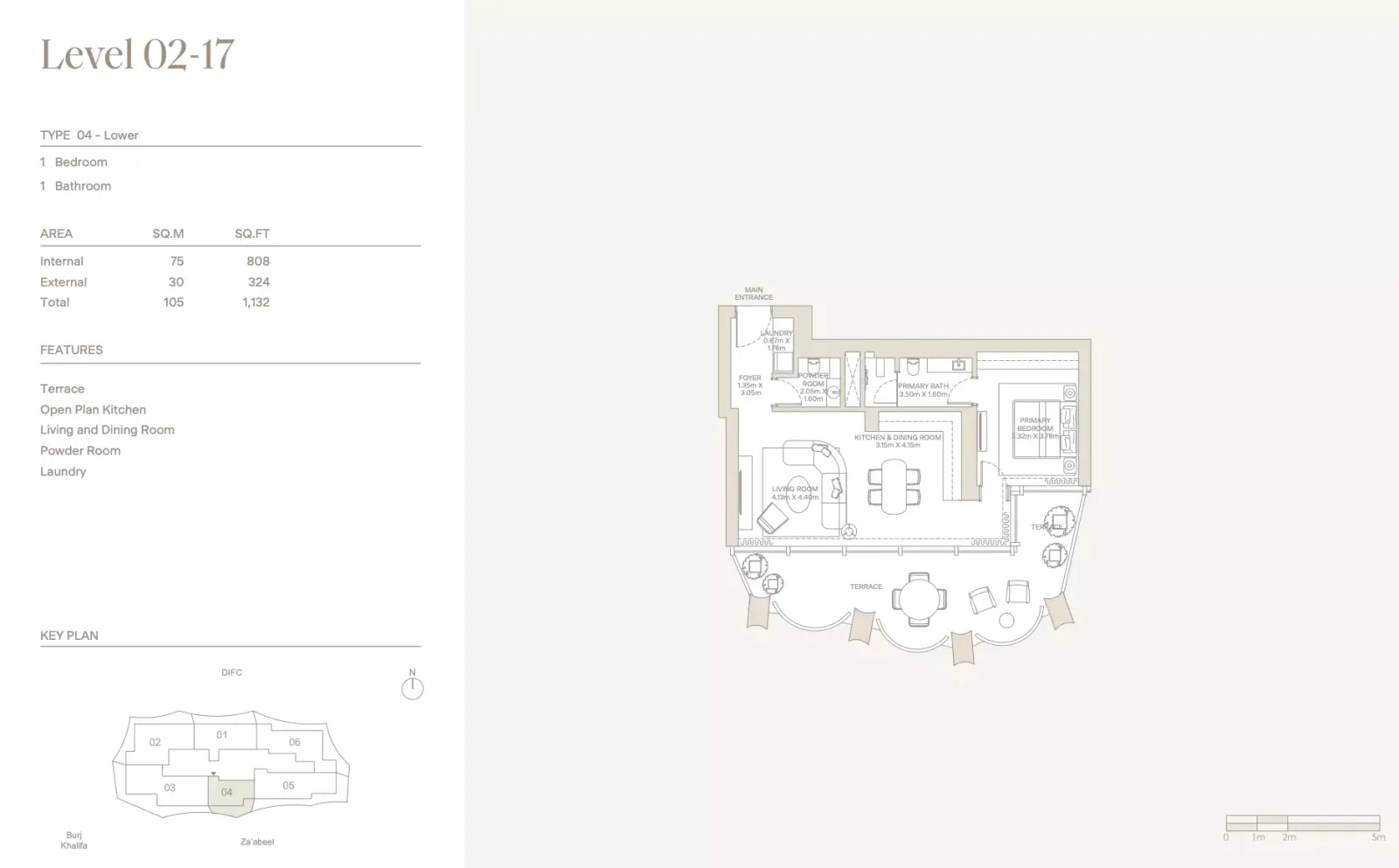 Floor plan for Type 04L