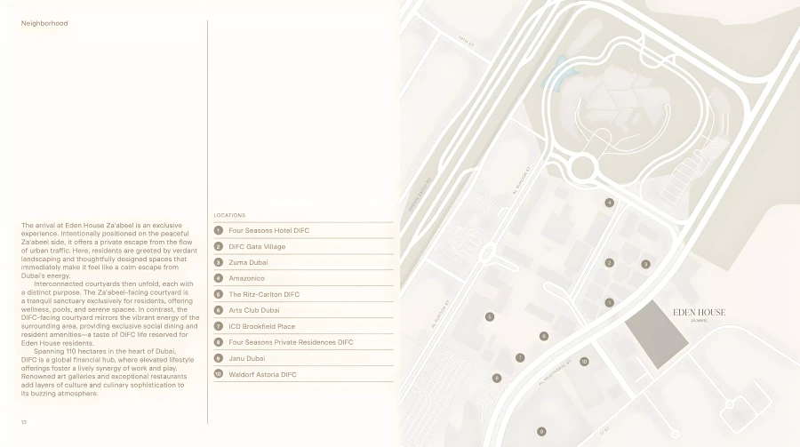 Eden House Za’abeel master plan