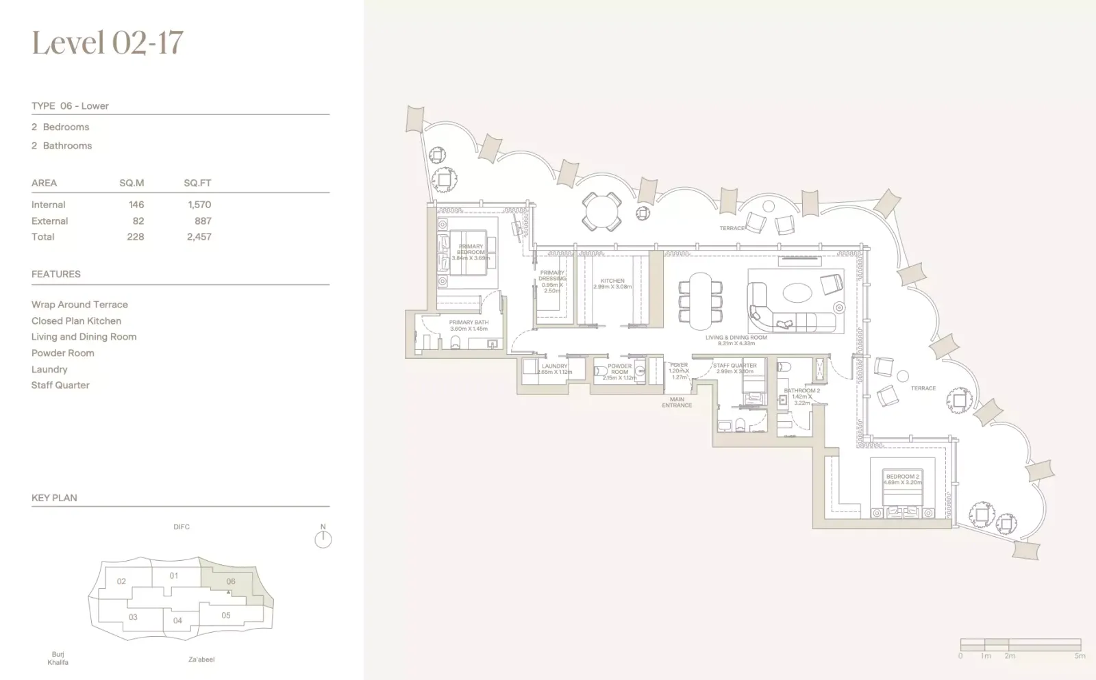 Floor plan for Type 06L