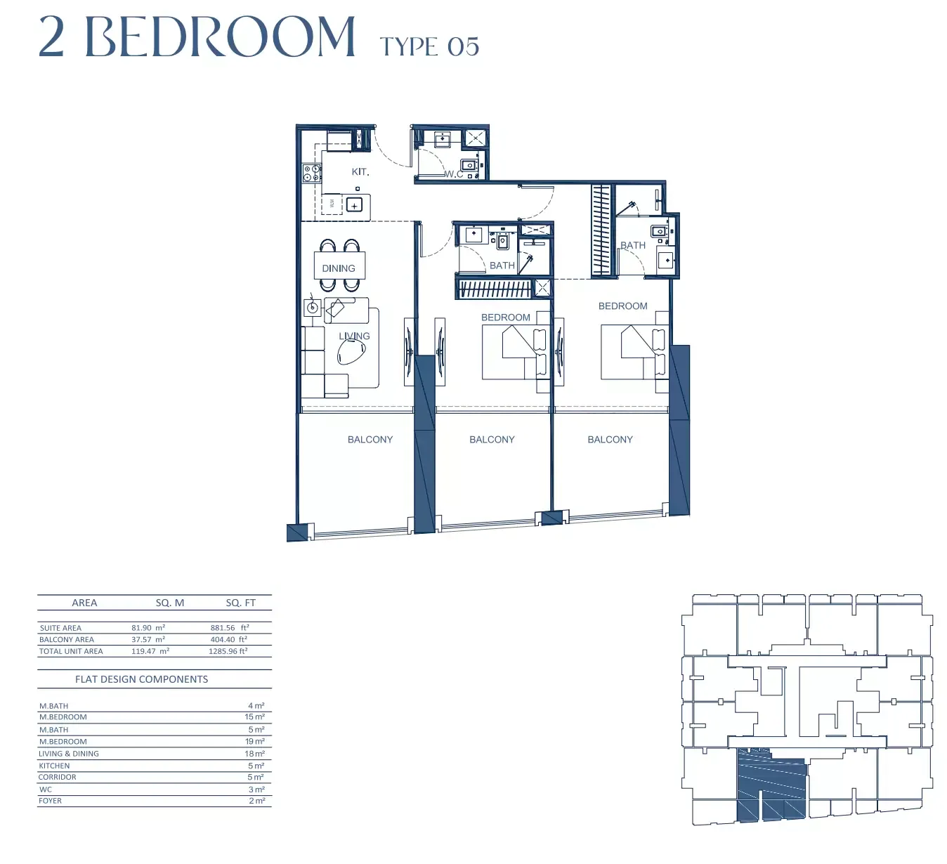 Floor plan for Type 05