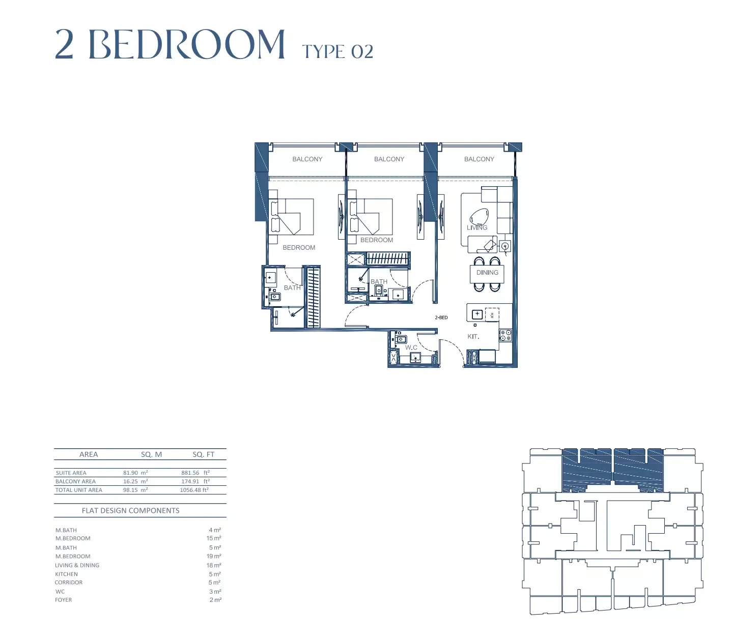Floor plan for Type 02