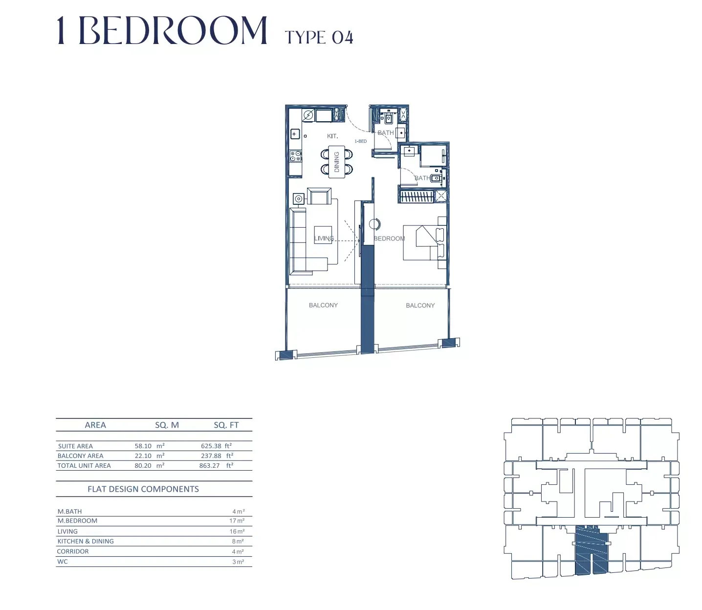Floor plan for Type 04